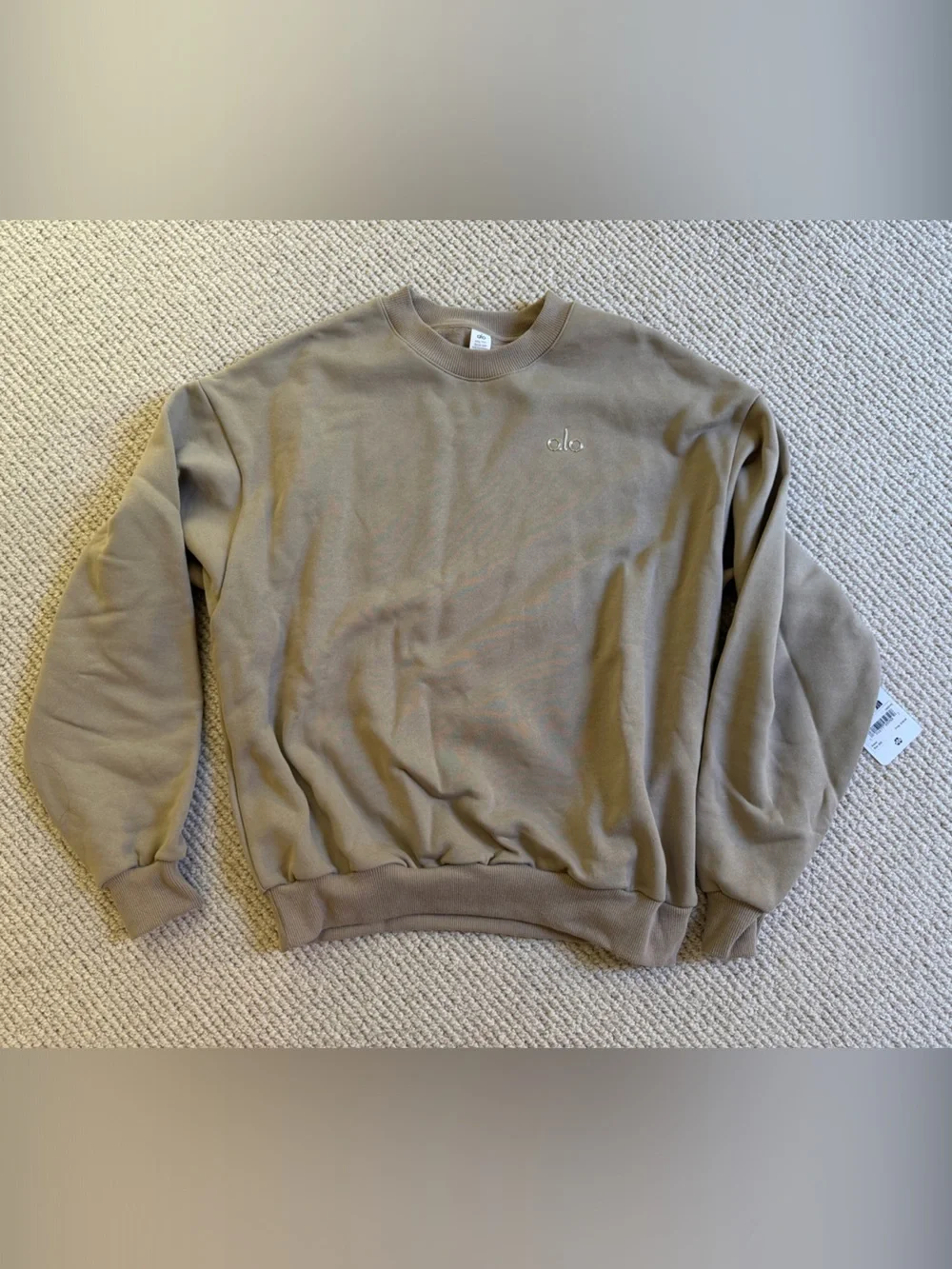 ALO Yoga Crewneck Sweatshirt in Taupe